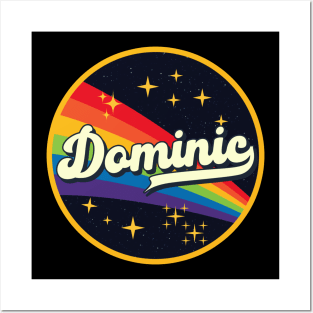 Dominic // Rainbow In Space Vintage Style Posters and Art